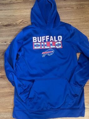 Buffalo Bills Blue Hoodie - NFL Logo Pullover |MISSING INSIDE TAG|